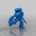  Primary space warrior melee combatants  3d model for 3d printers