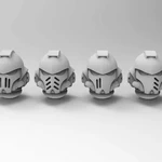  Primaris helmets bits  3d model for 3d printers