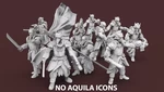  The expendable brigade - melee infantry no aquila  3d model for 3d printers