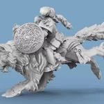  Viking wolf riders  3d model for 3d printers