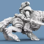  Viking wolf riders  3d model for 3d printers