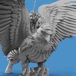  Griffin knight - ceremonial  3d model for 3d printers