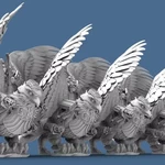 Modelo 3d de Griffin caballero de batalla de la armada para impresoras 3d