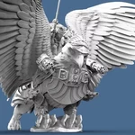  Griffin knight - battle armed  3d model for 3d printers