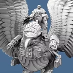  Griffin knight - battle armed  3d model for 3d printers