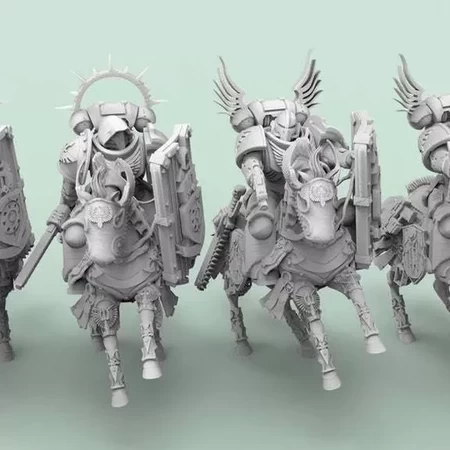  Angelic knights  3d model for 3d printers