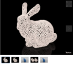  Stanford easter bunny - voronoi  3d model for 3d printers