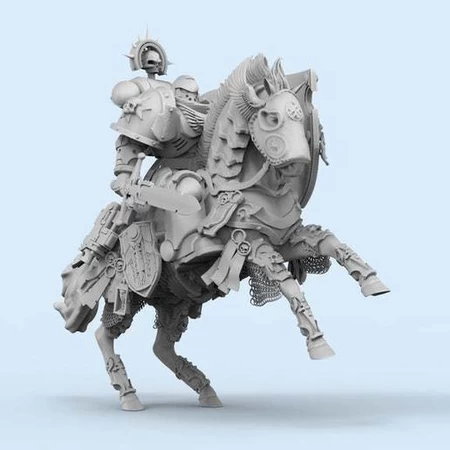  Templar horsemen  3d model for 3d printers