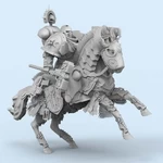  Templar horsemen  3d model for 3d printers