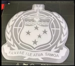  Samoa coat of arms  3d model for 3d printers