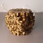 Modelo 3d de Juego de dados / dé estilo steampunk para impresoras 3d