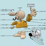  Ziggy and fuzz  3d model for 3d printers