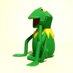 Modelo 3d de Kermit la rana - mmu para impresoras 3d