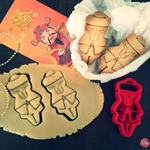  Chinese man cookie cutter  3d model for 3d printers