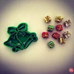  Christmas bells cookie cutter  3d model for 3d printers