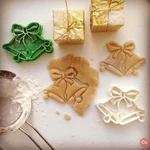  Christmas bells cookie cutter  3d model for 3d printers