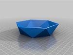  6gon design bowl  3d model for 3d printers