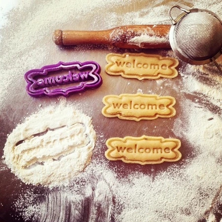 Welcome Frame Cookie Cutter