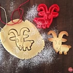  The year of the sheep #2 cookie cutter  3d model for 3d printers