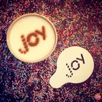  Joy - coffee decoration template  3d model for 3d printers