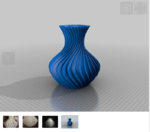  Fibonacci vase  3d model for 3d printers