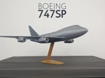  Boeing 747sp – 1:200  3d model for 3d printers