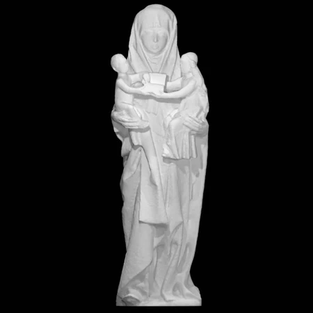 Modelo 3d de Santa ana con la virgen maría y el niño  para impresoras 3d