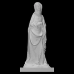 Modelo 3d de  la virgen maría de un grupo de la anunciación  para impresoras 3d