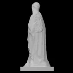 Modelo 3d de  la virgen maría de un grupo de la anunciación  para impresoras 3d