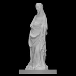 Modelo 3d de  la virgen maría de un grupo de la anunciación  para impresoras 3d