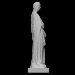 Modelo 3d de  la virgen maría de un grupo de la anunciación  para impresoras 3d