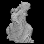 Modelo 3d de  maría magdalena del lamento sobre cristo muerto  para impresoras 3d