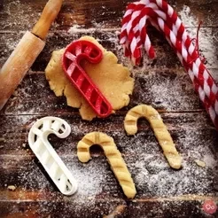 Bastón De Caramelo De Cortador De La Galleta