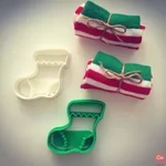  Christmas sock cookie cutter  3d model for 3d printers
