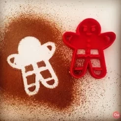  Gingerbread cookie cutter  3d model for 3d printers