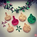 Modelo 3d de Adorno de navidad cortador de la galleta para impresoras 3d