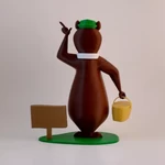  Yogi bear  3d model for 3d printers