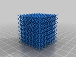 Modelo 3d de Las estructuras de celosía - mikrostrukturen para impresoras 3d