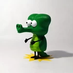  Crocodile  3d model for 3d printers