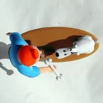 Tintin and snowy  3d model for 3d printers