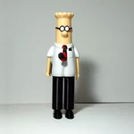 Modelo 3d de Dilbert para impresoras 3d