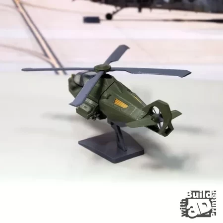  Stealth helicopter  3d model for 3d printers