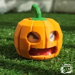 Modelo 3d de La cara cambiante de la calabaza de halloween para impresoras 3d