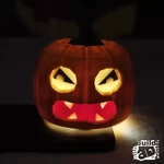 Modelo 3d de La cara cambiante de la calabaza de halloween para impresoras 3d