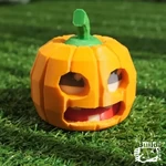  Face changing halloween pumpkin  3d model for 3d printers