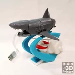 Modelo 3d de Un motorizado de tiburón para impresoras 3d