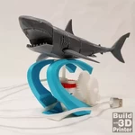 Modelo 3d de Un motorizado de tiburón para impresoras 3d