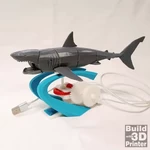 Modelo 3d de Un motorizado de tiburón para impresoras 3d