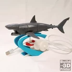  A motorized shark  3d model for 3d printers