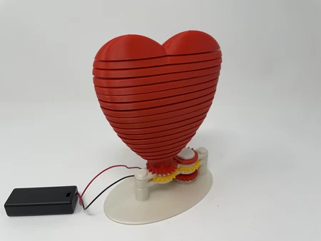  A 3d printed animated valentine heart for my valentine!  3d model for 3d printers